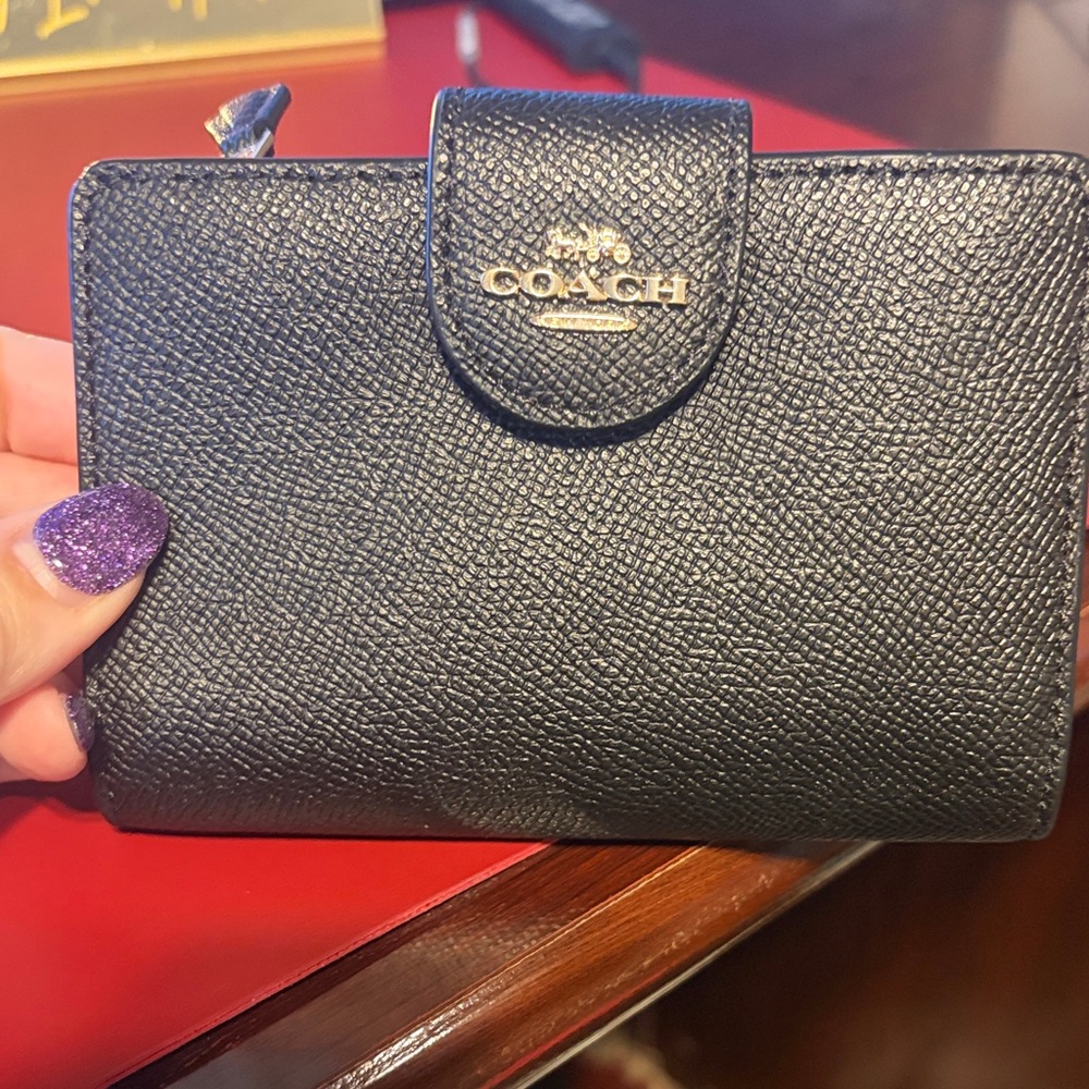 Coach Black Leather Wallet